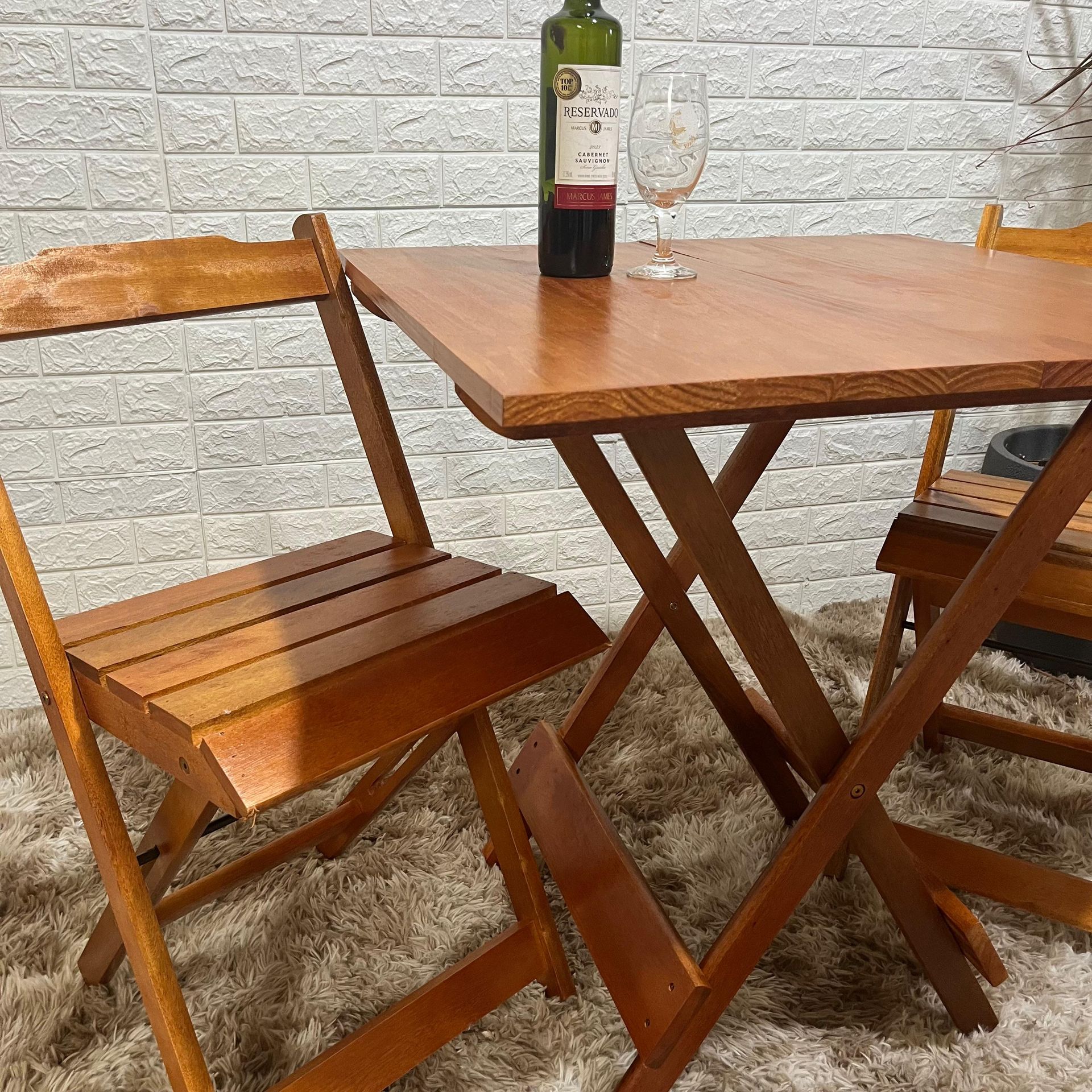 04 mesa bistro fixa de madeira